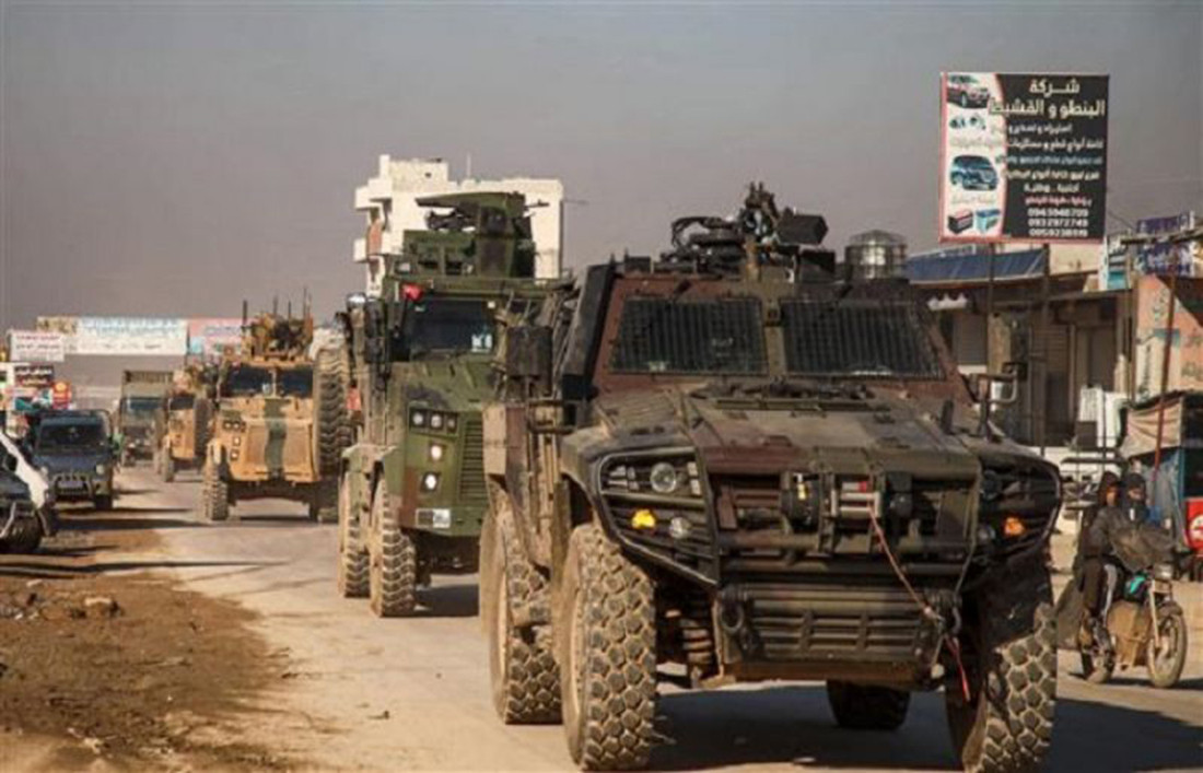 Đoàn xe quân sự của Thổ Nhĩ Kỳ tiến vào Idlib. Ảnh: Hidayat