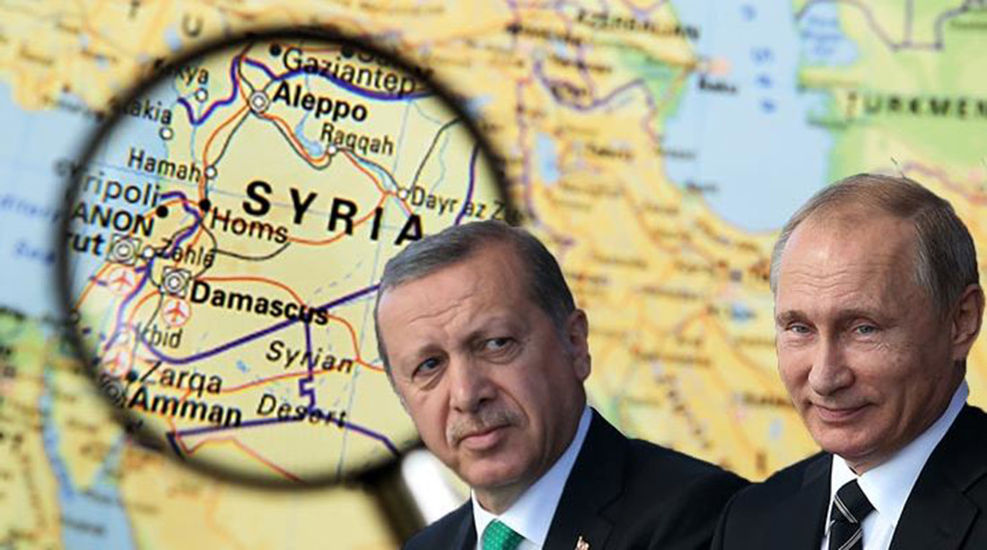 Nga và Thổ Nhĩ Kỳ - hai lực lượng ủy nhiệm quyết định bàn cờ chính trị Syria. Ảnh: Getty