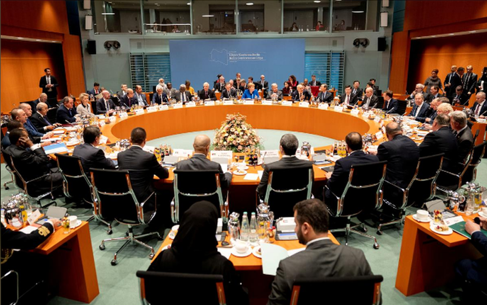 Hội nghị thượng đỉnh Libya tại Berlin, Đức, ngày 19/1/2020. Ảnh: Reuters