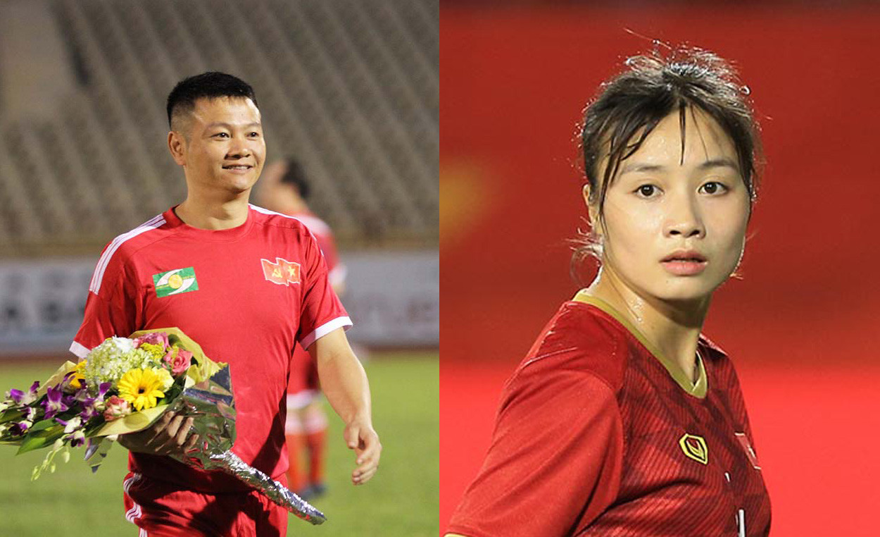 Tiền đạo Phạm Văn Quyến sẽ đối đầu với các cầu thủ nữ Việt Nam trong trận đấu tập. Ảnh: Trung Kiên