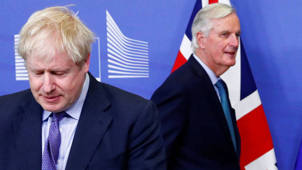 Anh và EU tiếp tục rơi vào căng thẳng khi đưa ra các quan điểm trong thỏa thuận thương mại. Ảnh: Financial Times
