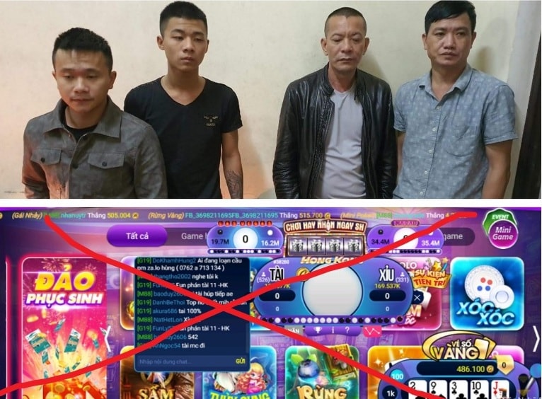 Đường dây đánh bạc trực tuyến GamVip do Phạm Văn Ninh làm đại lý cấp 2 bị Công an Nghệ An triệt phá. Ảnh tư liệu
