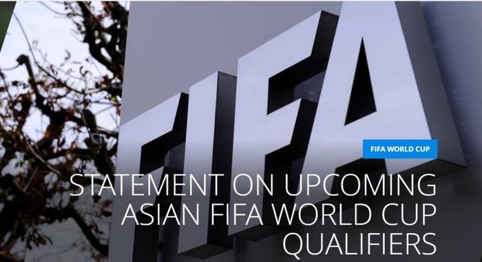 FIFA thông báo hoãn vòng loại World Cup, lịch cụ thể sẽ gửi tới các liên đoàn thành viên trong vài ngày tới