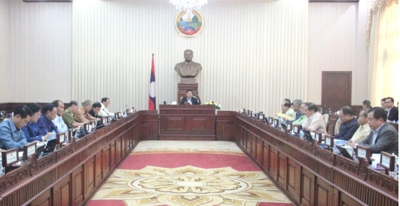 Cuộc họp chính phủ Lào về công tác phòng, chống Covid-19
