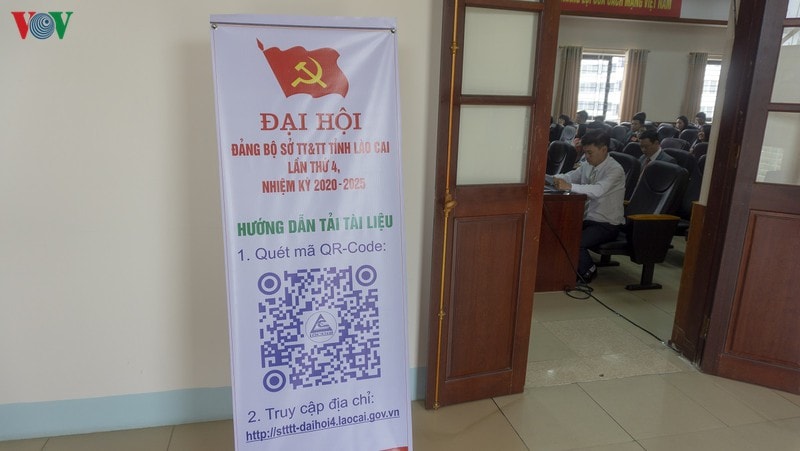 Đại hội cơ sở đầu tiên của Lào Cai không sử dụng giấy tờ