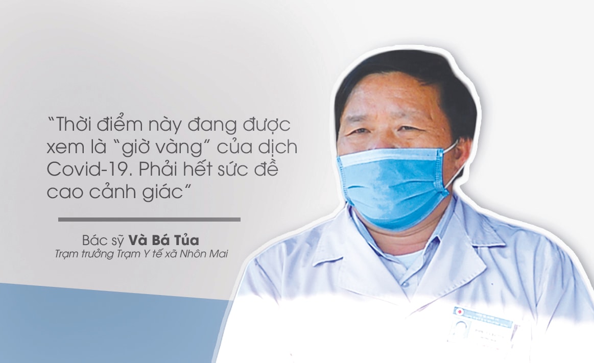 Trước sự việc này, cán bộ, nhân dân xã Nhôn Mai rất lo lắng, đề cao cảnh giác để phòng chống dịch Covid-19. Bác sỹ Và Bá Tủa nói rằng: “Thời điểm này đang được xem là “giờ vàng” của dịch Covid-19. Phải hết sức đề cao cảnh giác”. 