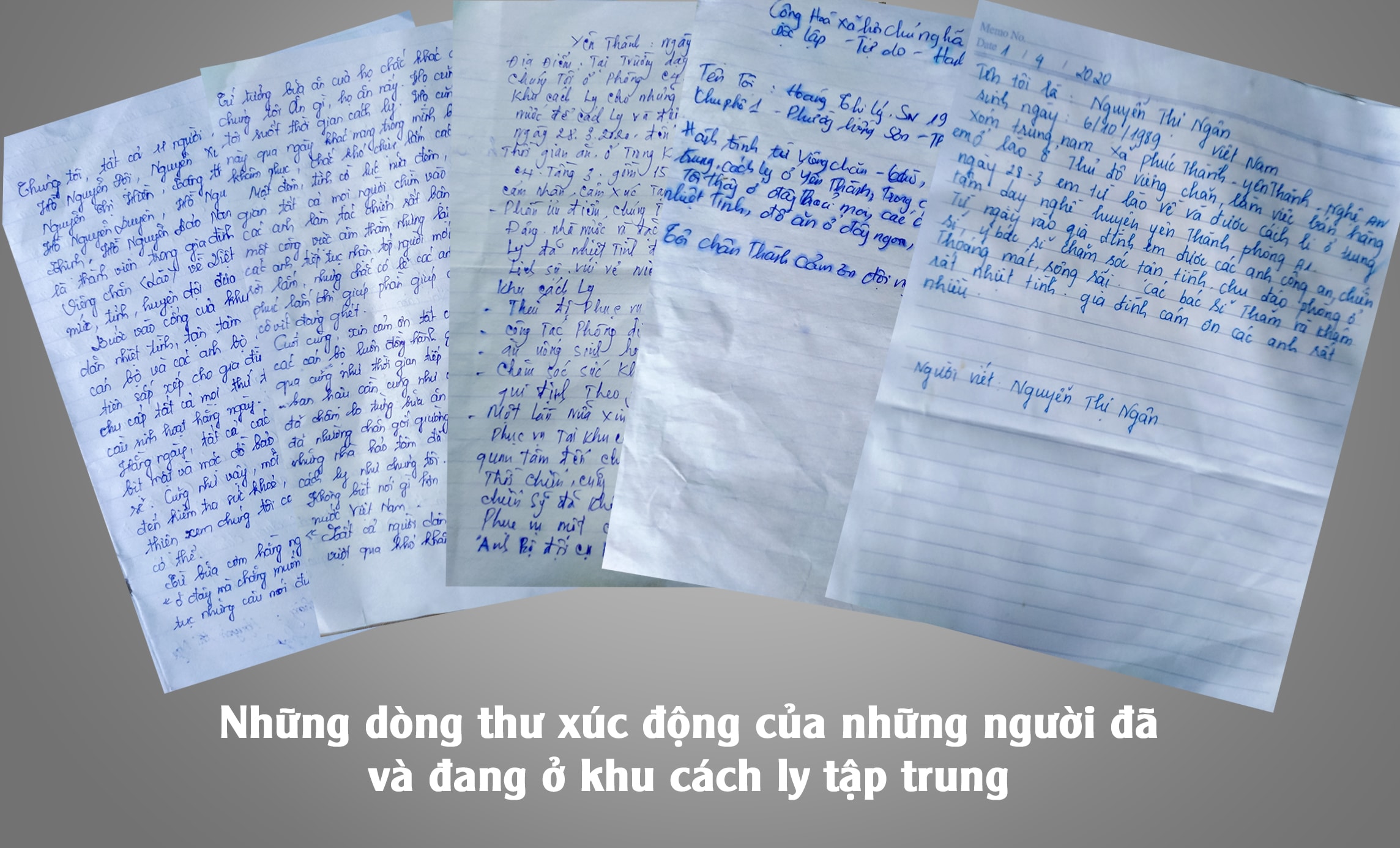 Những dòng thư xúc động của chị 