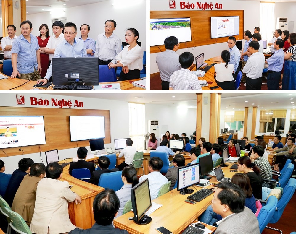 Tòa soạn hội tụ Báo Nghệ An -Ảnh minh họa