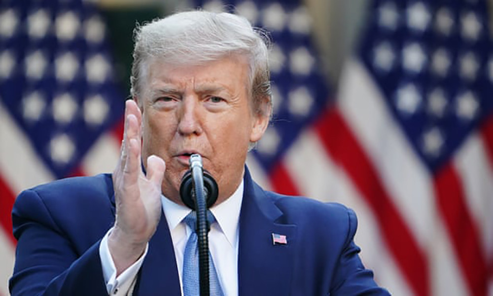 Tổng thống Mỹ Donald Trump tiếp tục chĩa mũi dùi vào Trung Quốc trong cuộc chiến chống Covid-19. Ảnh: AFP - Getty