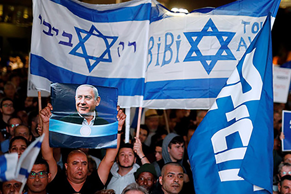 Sự ủng hộ của người dân Israel đối với của ông Netanyahu.