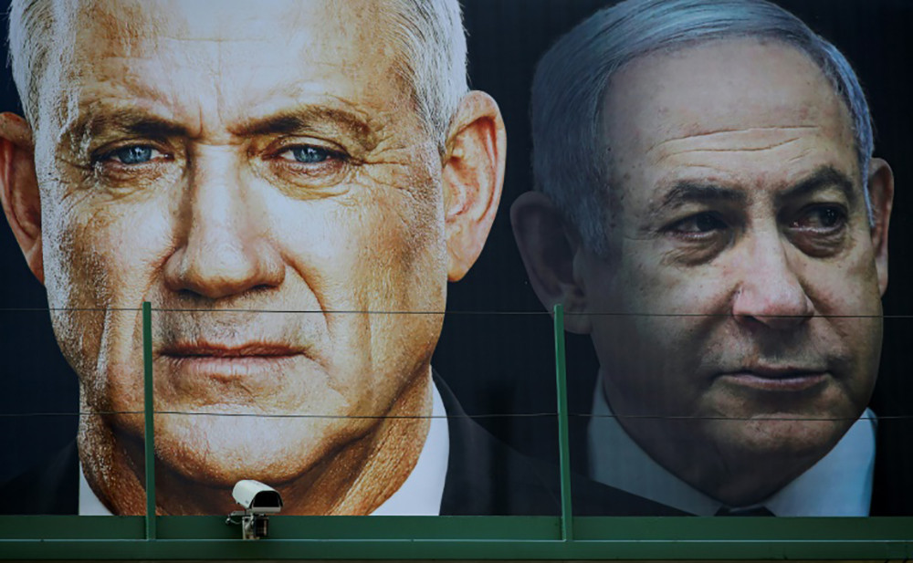 Thỏa thuận hôm 20/4 giữa Netanyahu-Gantz phá vỡ thế bế tắc chính trị lâu nay của Israel. Ảnh: AFP