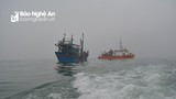 Tàu cá của ngư dân Nghệ An bị tàu hàng đâm chìm trên biển