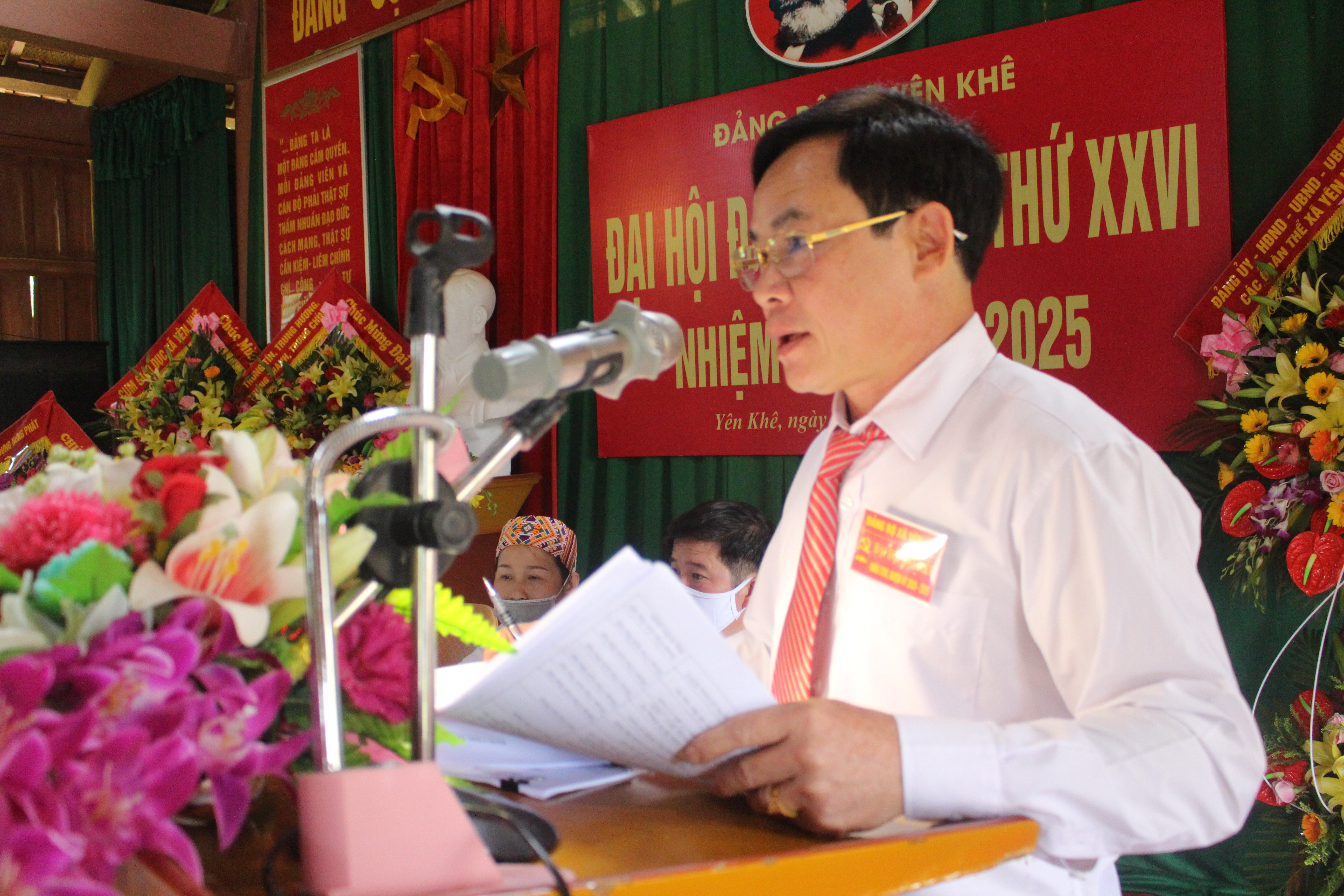 Đồng chí Vi Văn Đậu Bi thư Đảng ủy xã Yên Khê nhiệm kỳ 2020-2025