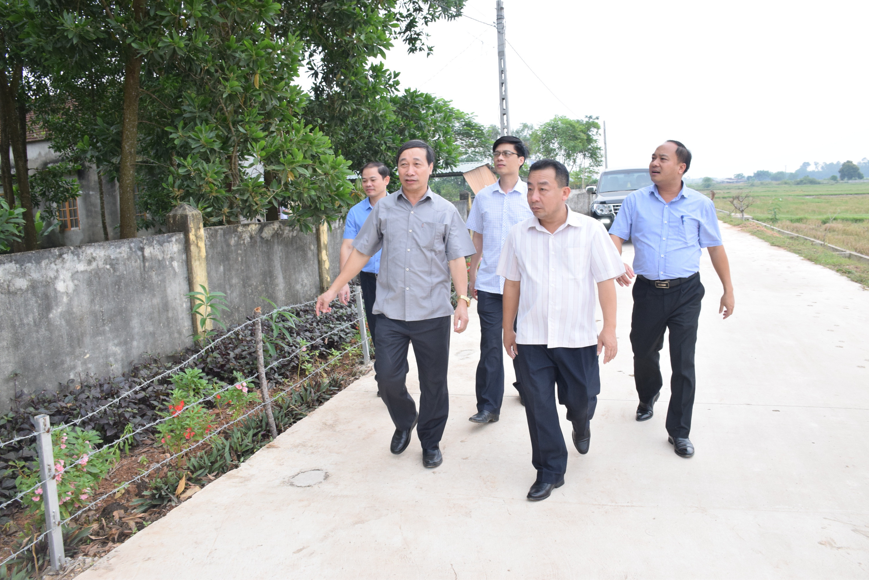 Giao thông nông thôn xã Lý Thành được nâng cấp, đổ bê tông theo tiêu chí NTM. Ảnh: Xuân Hoàng