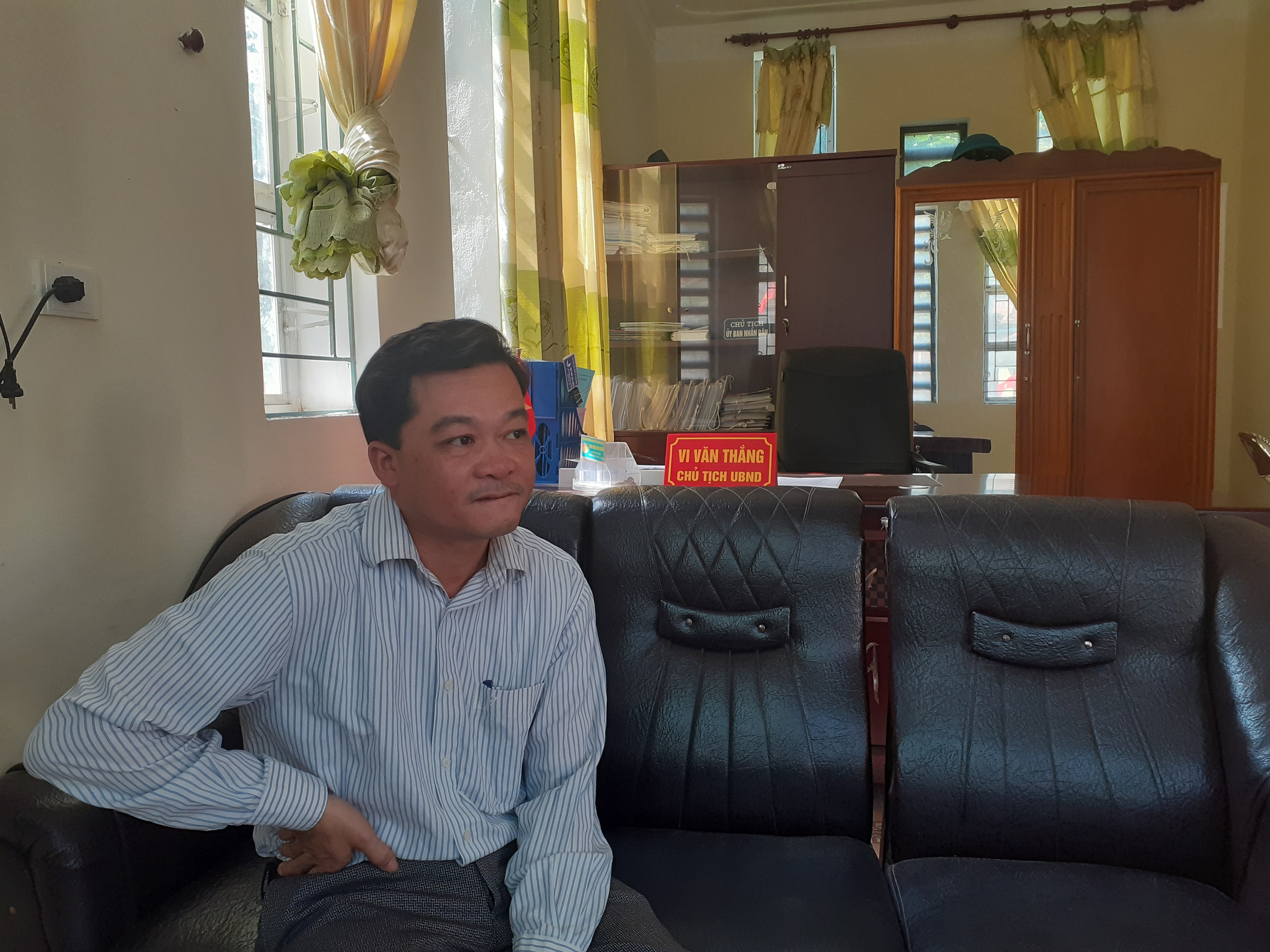 Ông Vi Văn Thắng - Chủ tịch UBND xã Tam Đình. Ảnh: Tiến Hùng