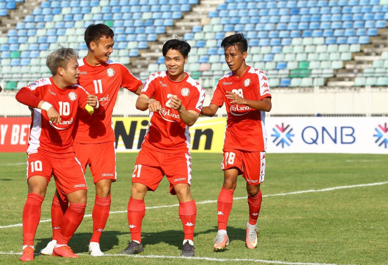 CLB TP.HCM đánh bại Quảng Nam 3-1 trên sân Tam Kỳ không có khán giả tại vòng 1 V League 2020. Ảnh: thethao.ai