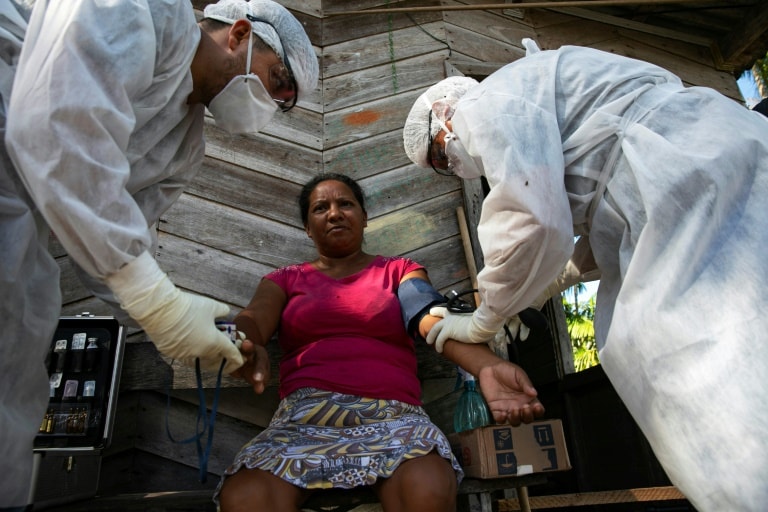 Brazil đã ghi nhận hơn 360.000 ca dương tính Covid-19, chỉ đứng sau Mỹ. Ảnh AFP