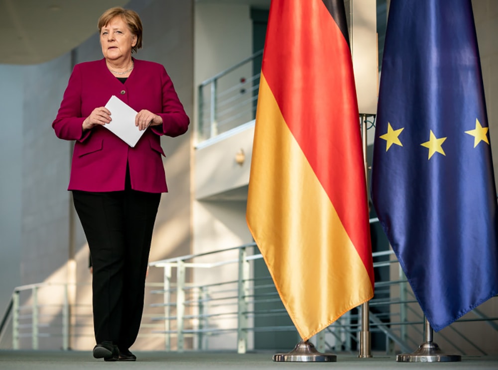 Thủ tướng Angela Merkel sẽ đối mặt nhiều thách thức để đưa EU vượt qua thách thức Covid-19. Ảnh: AFP