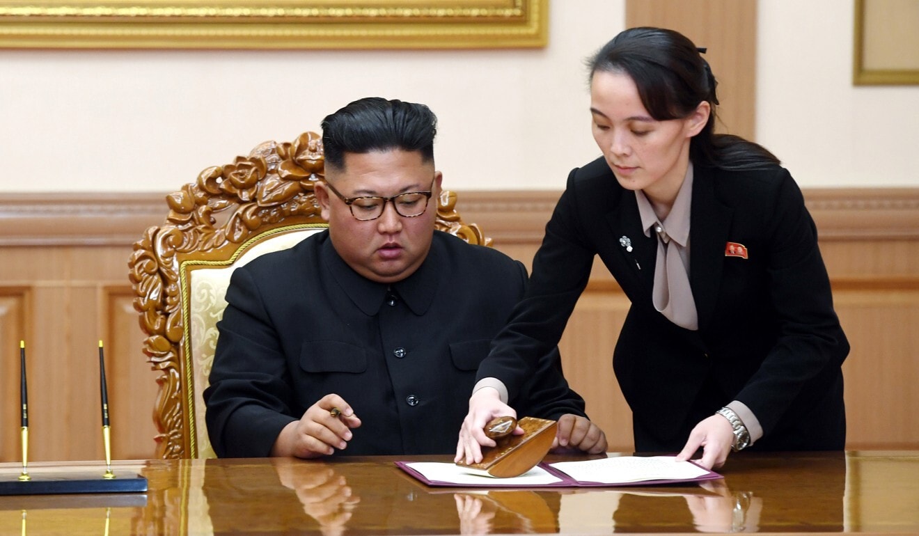 Trong tuyên bố mới nhất của Triều Tiên, bà Kim Yo-jong, em gái của Nhà lãnh đạo Kim Jong-un đóng vai trò quan trọng. Ảnh: AP