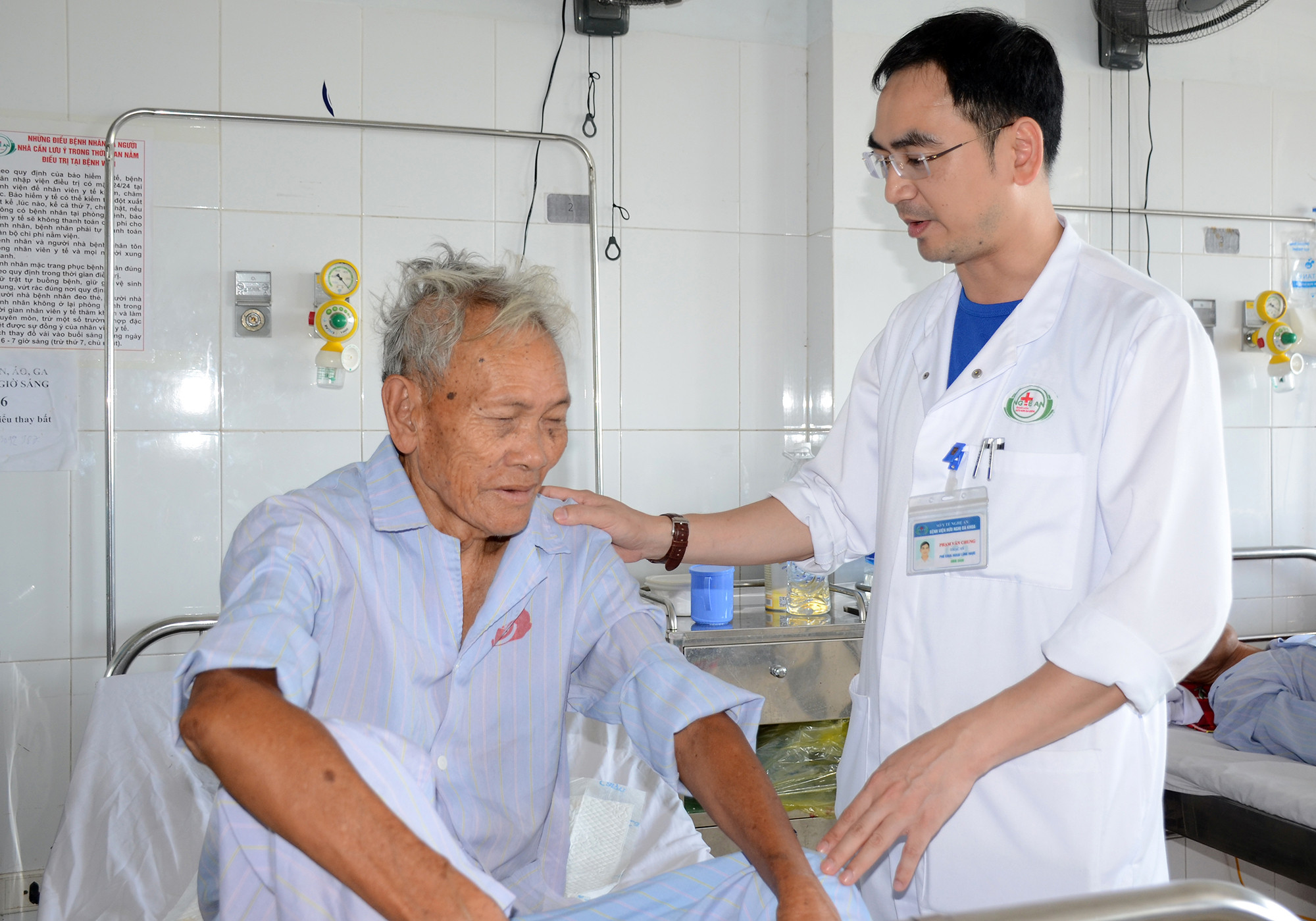 Sau 6 ngày điều trị tích cực, đến nay sức khỏe bệnh nhân Nguyễn Xuân Hải đã dần hồi phục. Ảnh PV