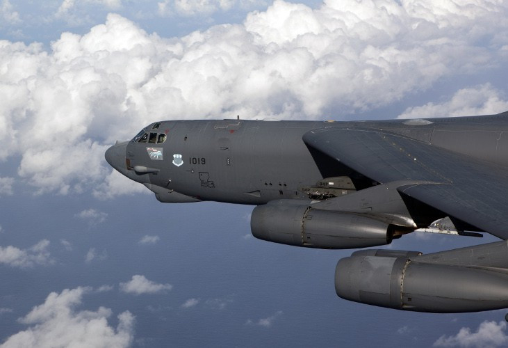 Chiếc B-52H đã được phát hiện bay qua khu vực miền Bắc Nhật Bản. Ảnh: Air Force
