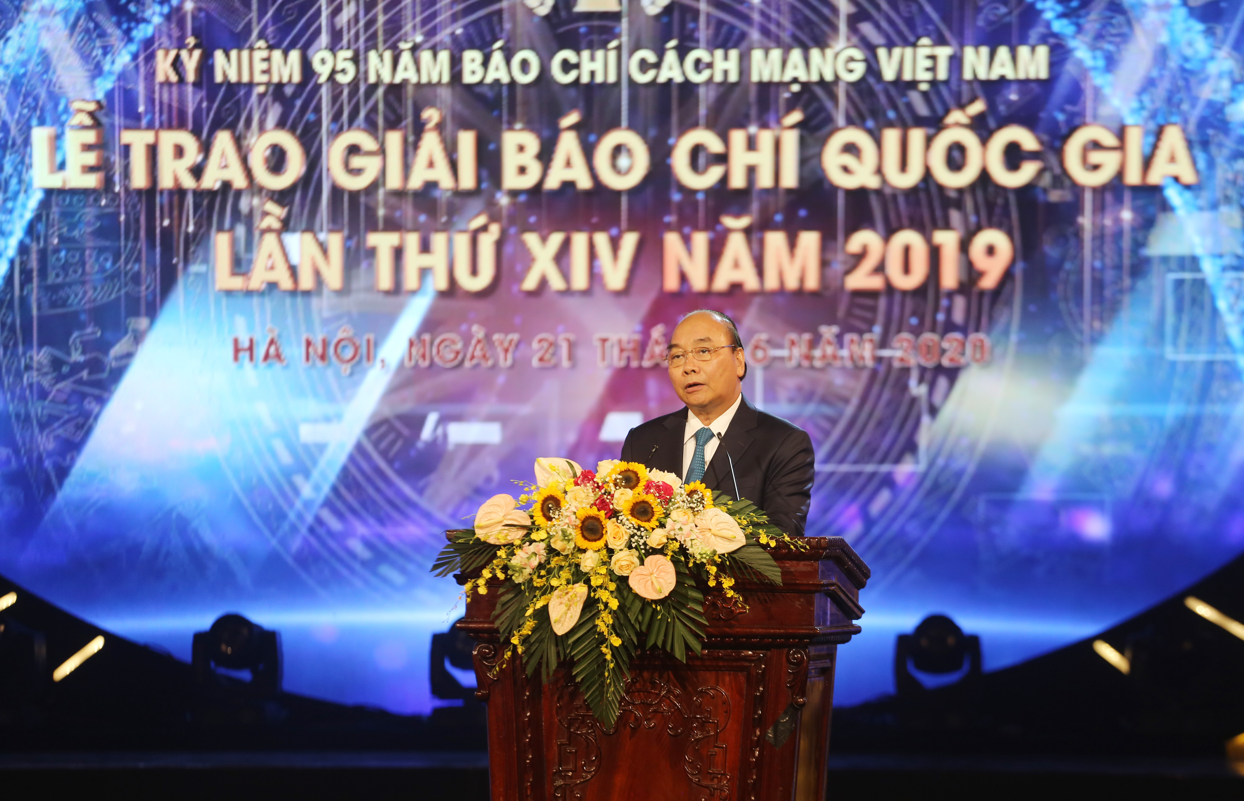 Thủ tướng Nguyễn Xuân Phúc phát biểu. Ảnh: Thanh Lê