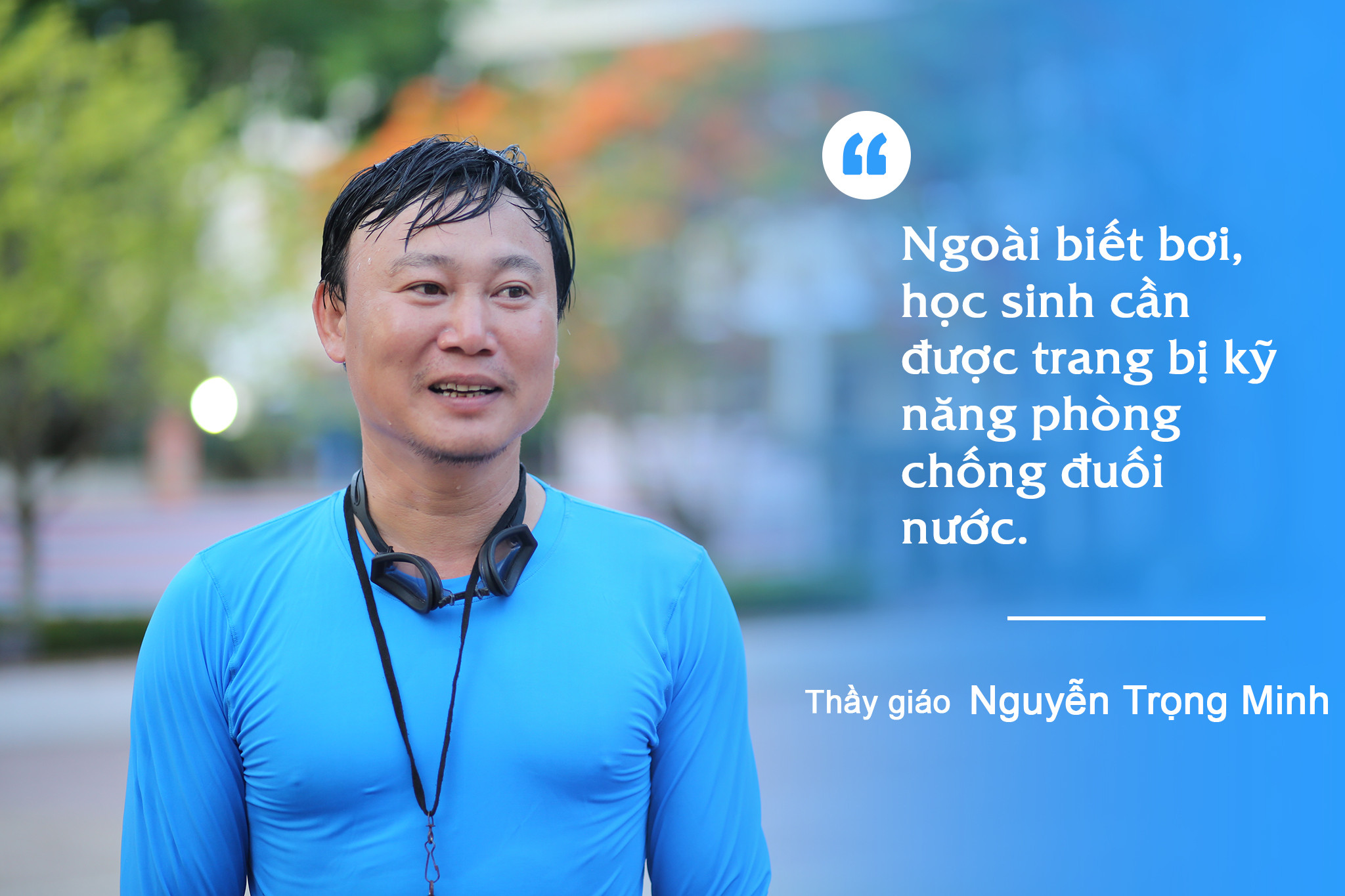 Thầy giáo Nguyễn Trọng Minh. Ảnh: Đức Anh