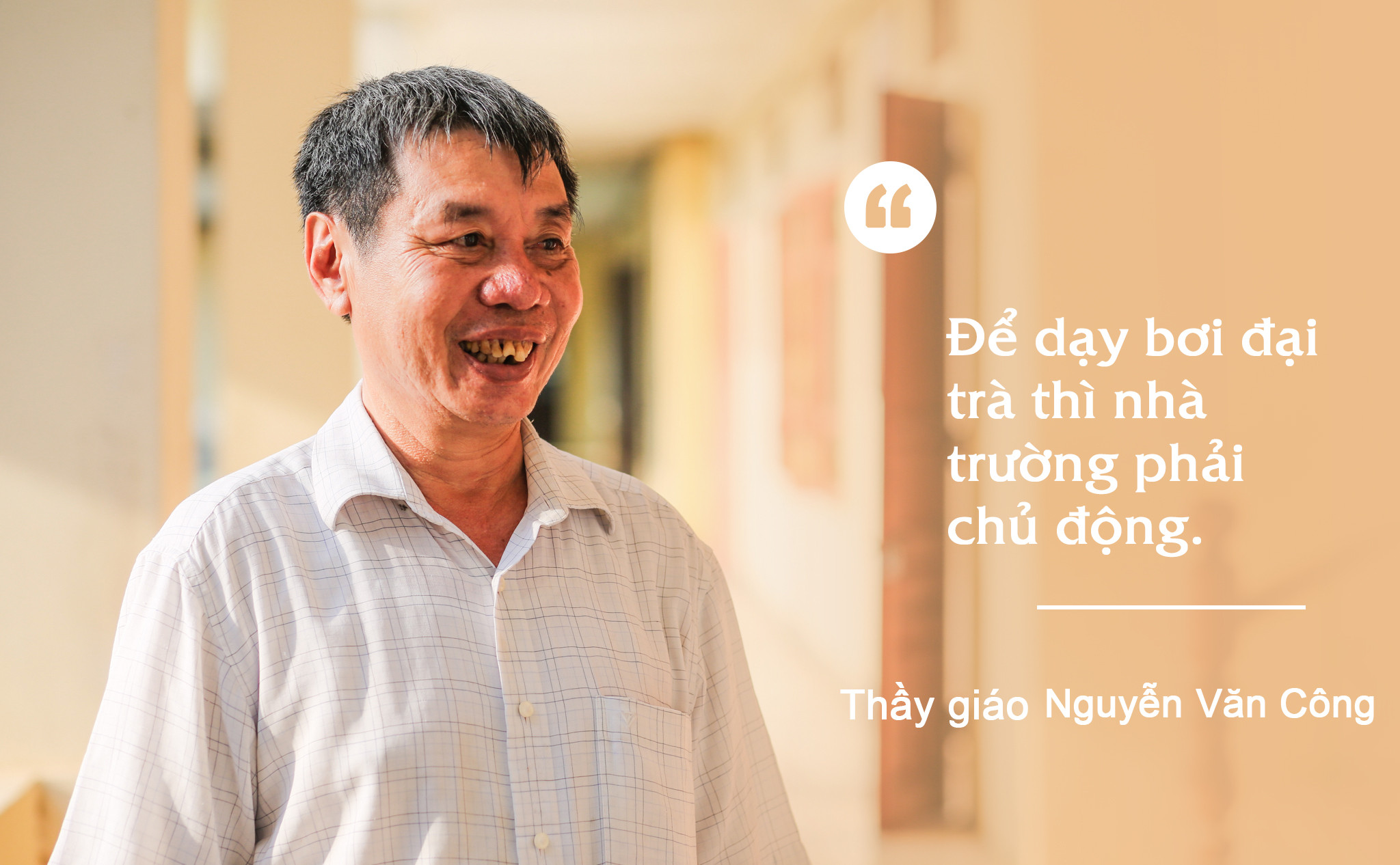 Thầy giáo Nguyễn Văn Công. Ảnh: Đức Anh
