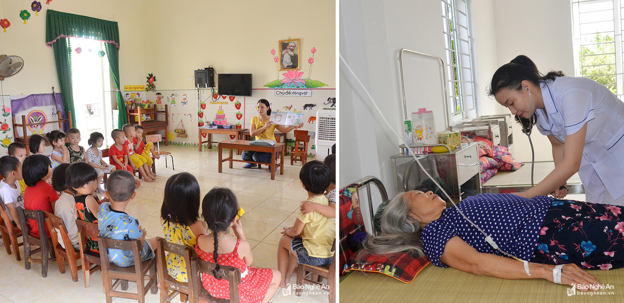 Xã Nam Giang chăm lo công tác giáo dục và sức khỏe cho nhân dân-Ảnh Thanh Lê