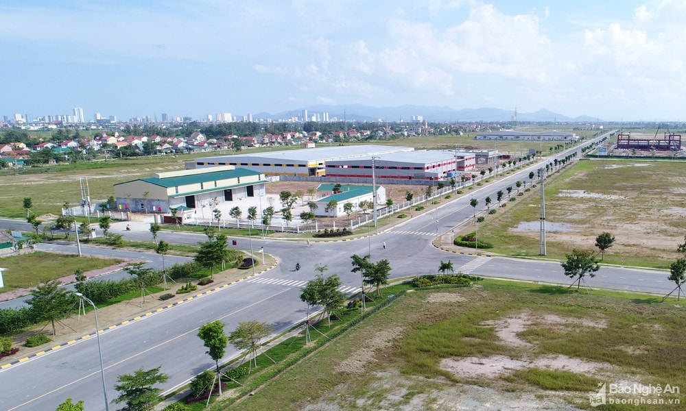 Một góc khu công nghiệp VSIP Nghệ An. Ảnh: Lâm Tùng