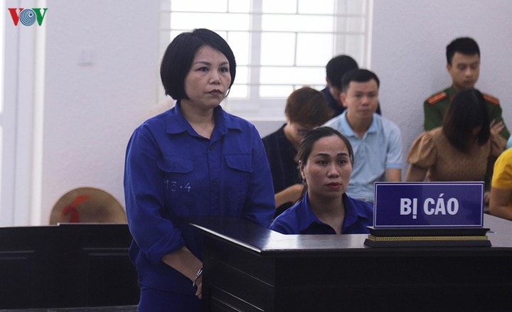 Bị cáo Vũng tại phiên tòa