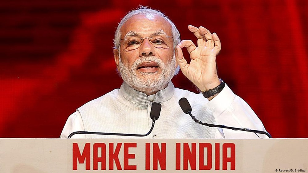 Make in India là chính sách phát triển kinh tế hàng đầu của Thủ tướng Narendra Modi. Ảnh: DW