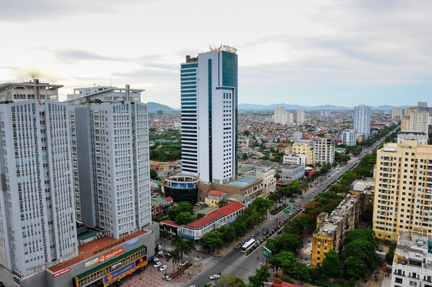 Phường Quang Trung (TP.Vinh) là một trong những nơi tập trung nhiều chung cư nhất toàn tỉnh. Ảnh: Thành Cường