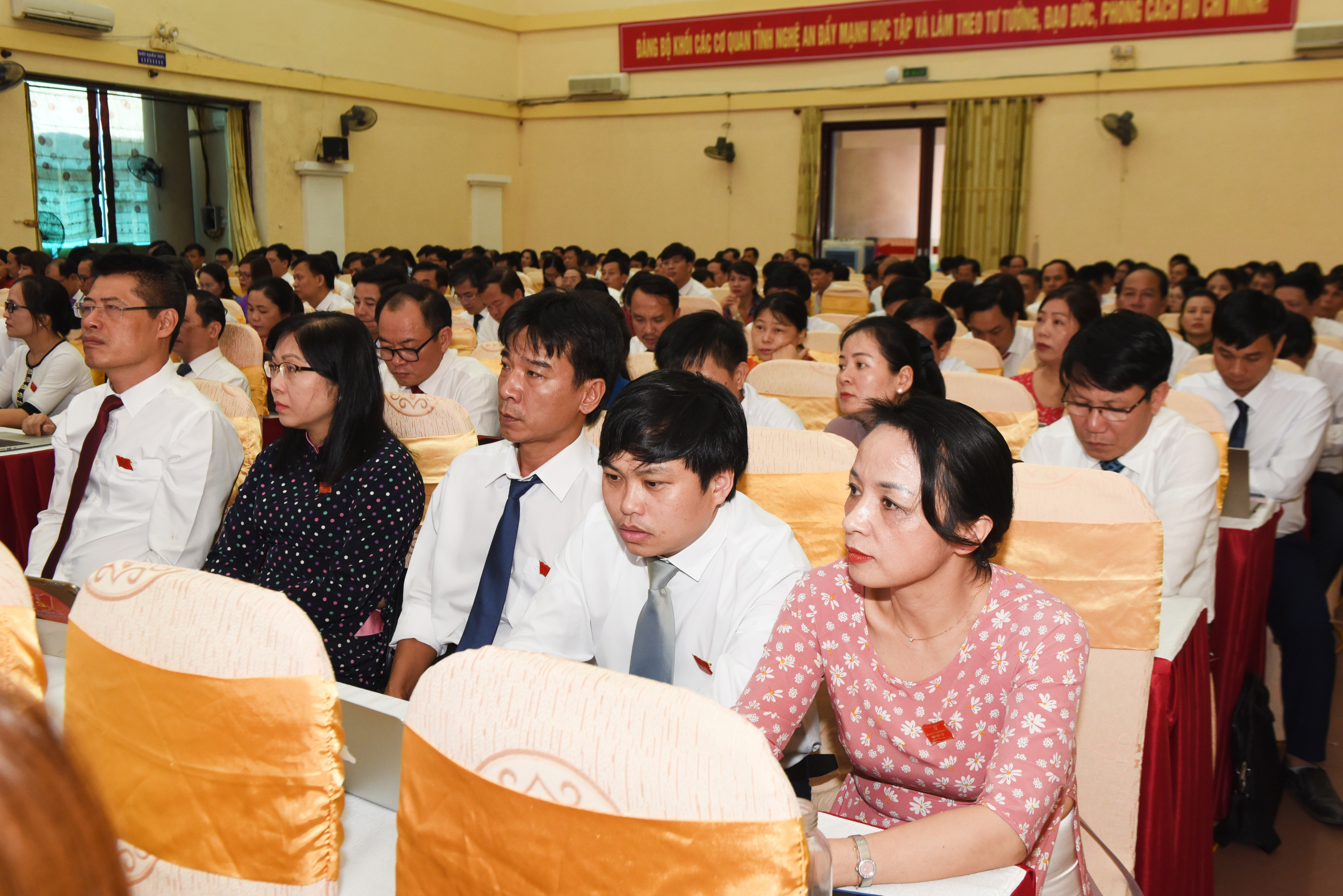 Đoàn đại biểu Báo Nghệ An tham dự đại hội. Ảnh: Thanh Lê