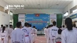 65 võ sỹ tham gia kỳ thi thăng đẳng Taekwondo quốc gia tại Nghệ An