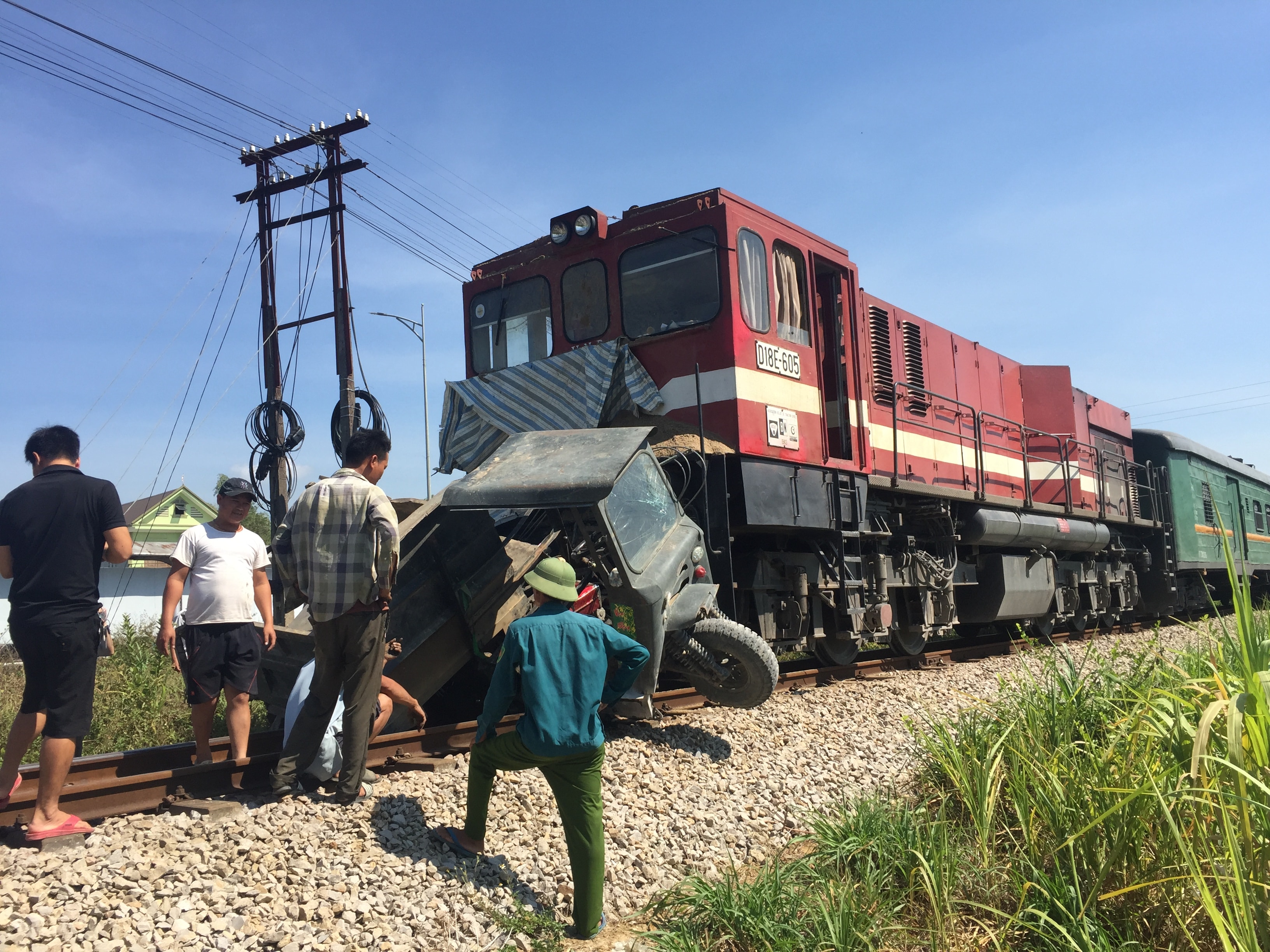 Hiện trường vụ tai nạn. Ảnh: Quang An