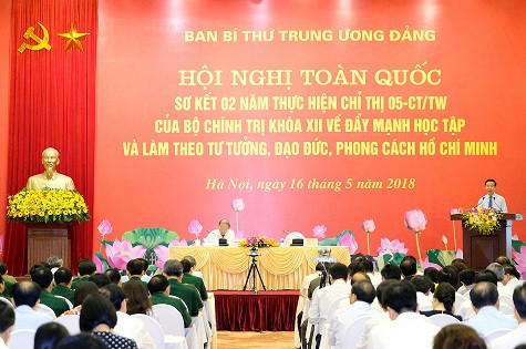 Hội nghị toàn quốc tổng kết 5 năm thực hiện Chỉ thị của Bộ Chính trị XII về tiếp tục đẩy mạnh và làm theo tấm gương đạo đức Hồ Chí Minh