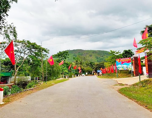 Công tác tuyên truyền đại hội Đảng các cấp ở Nghĩa Đàn được tuyên truyền rộng rãi, đa dạng nhiều hình thức. Ảnh: Minh Thái
