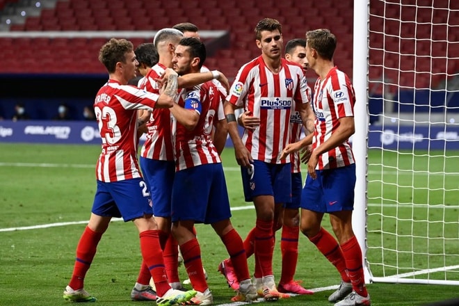 Atletico Madrid xác nhận có 2 cầu thủ đội một dương tính với virus corona. Ảnh: Getty Images.