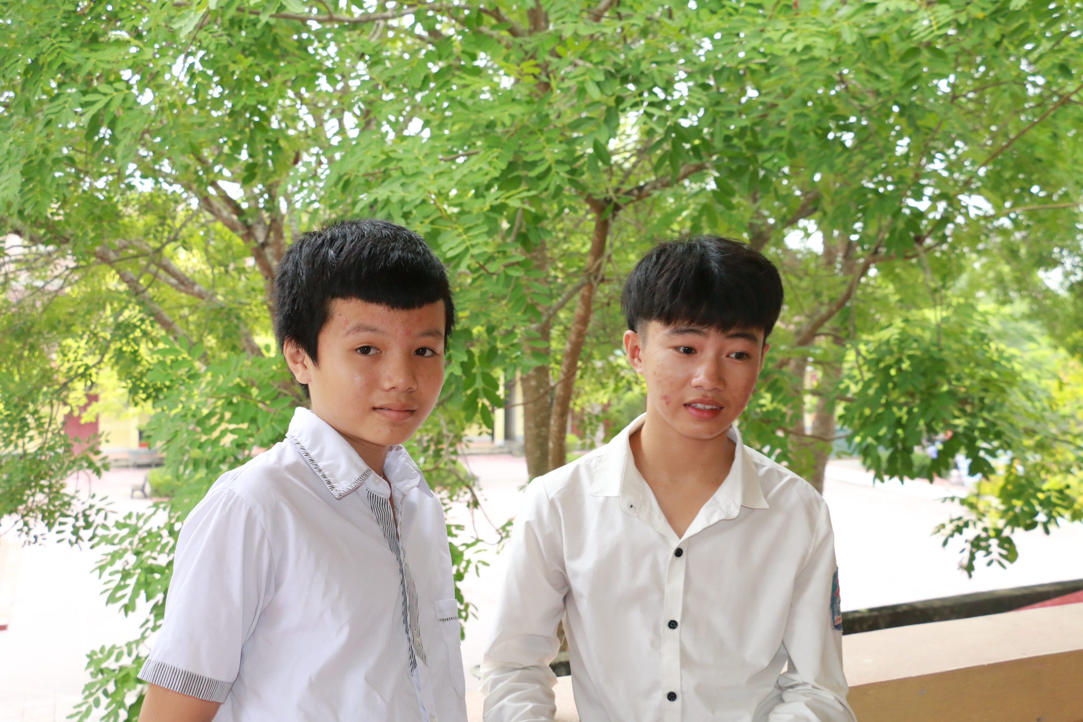 Cảnh và Khánh là hai gương mặt nổi bật trong đội tuyển Toán của Trường THCS Lý Nhật Quang và từng đạt huy chương Bạc tại Kỳ thi Toán Hà Nội mở rộng. Ảnh: MH