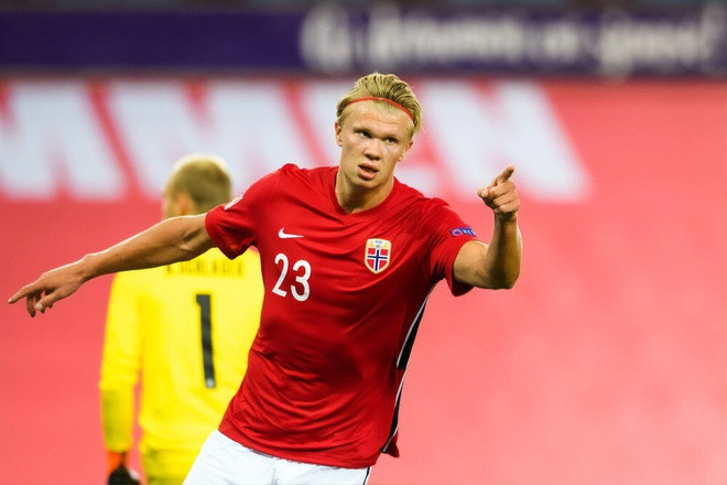 Erling Haaland không giúp Na Uy tránh khỏi trận thua trước Áo. Ảnh: Getty Images.