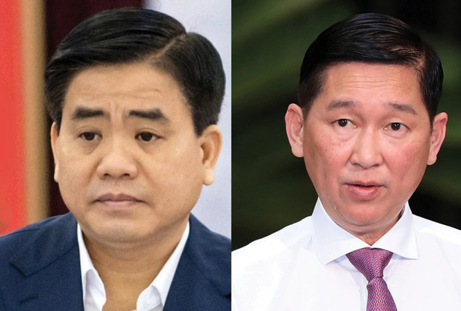 Chủ tịch Hà Nội Nguyễn Đức Chung, Phó Chủ tịch TPHCM Trần Vĩnh Tuyến bị tạm đình chỉ công tác.