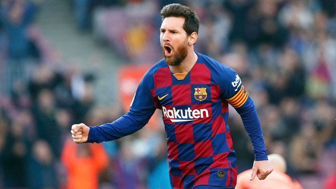 Messi kiếm tiền giỏi nhất trong giới cầu thủ ở năm 2020. Ảnh: Getty.