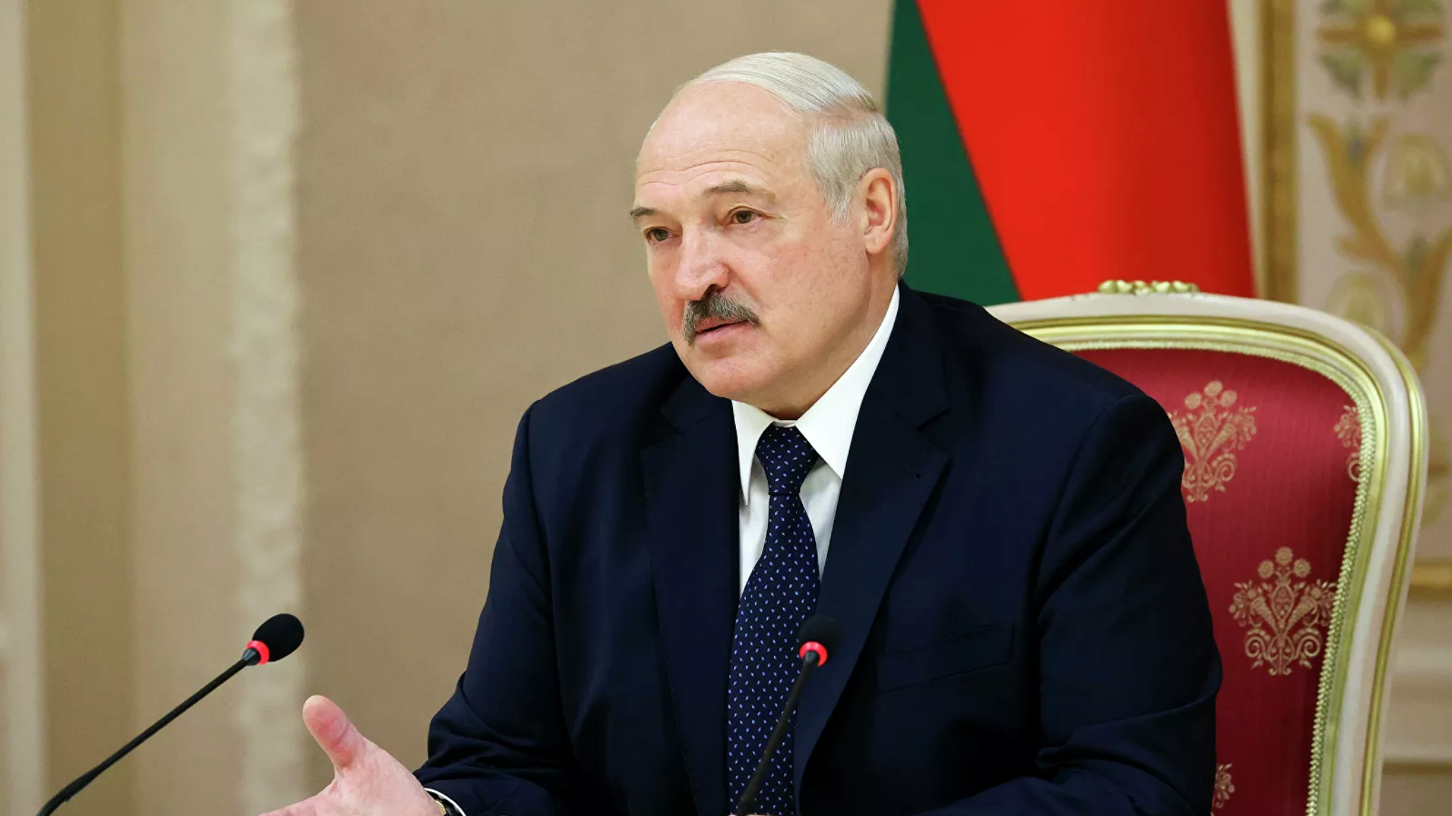 Tổng thống Belarus Alexander Lukashenko. Ảnh: AP 