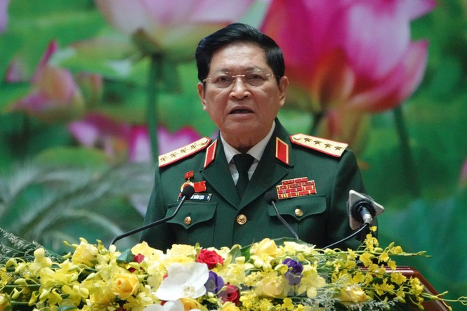 Đại tướng Ngô Xuân Lịch phát biểu khai mạc Đại hội
