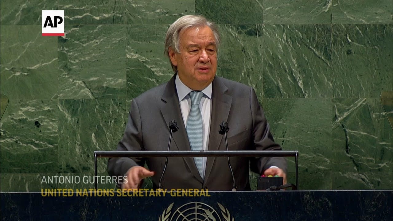 l Tổng thư ký Liên hợp quốc Antonio Guterres thừa nhận thất bại trong tập hợp đoàn kết quốc tế chống Covid-19. Ảnh: UN