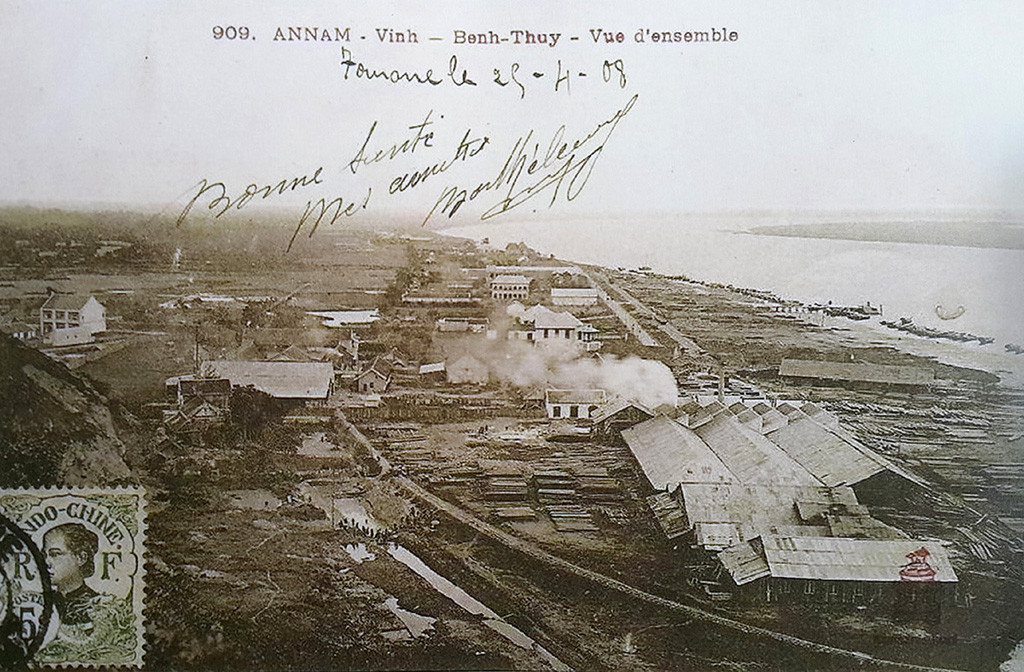 Hình ảnh Bến Thủy do người Pháp ghi lại năm 1908.