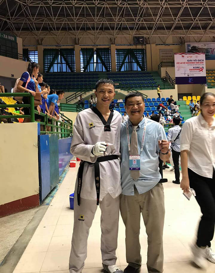 Võ sỹ trẻ Nguyễn Văn Đại tiếp tục giành vàng hạng cân 87kg. Ảnh: NVCC