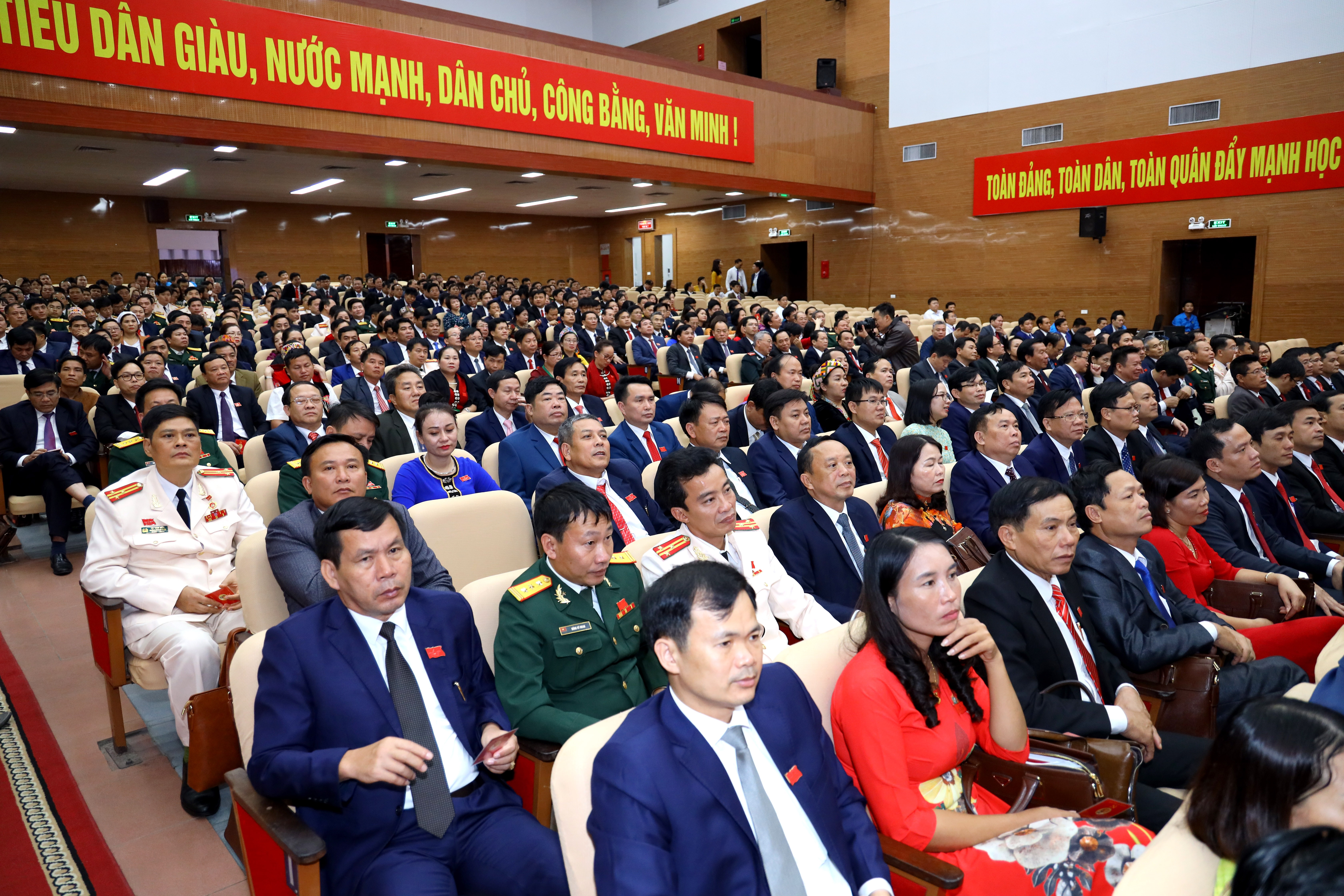 Các đại biểu dự đại hội. Ảnh Nguyên Nguyên