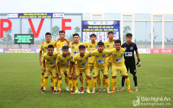 Nòng cốt của đội bóng Bắc Ninh là U17 SLNA. Ảnh tư liệu T.K